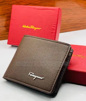 Ferragamo Quality Luxury Men Genuine Leather Wallet
