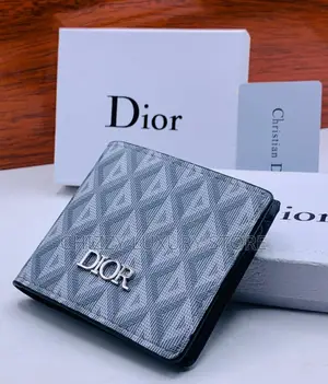 DIOR Quality Luxury Men Genuine Leather Wallet