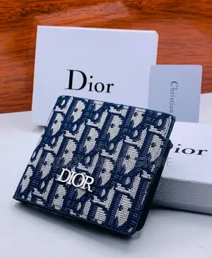 DIOR Quality Luxury Men Genuine Leather Wallet