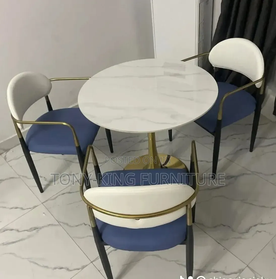 High Quality Executive Marble Dining Restaurant Table Set