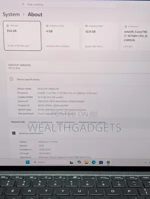 Laptop Dell XPS 15 9500 32GB Intel Core i7 SSD 1T