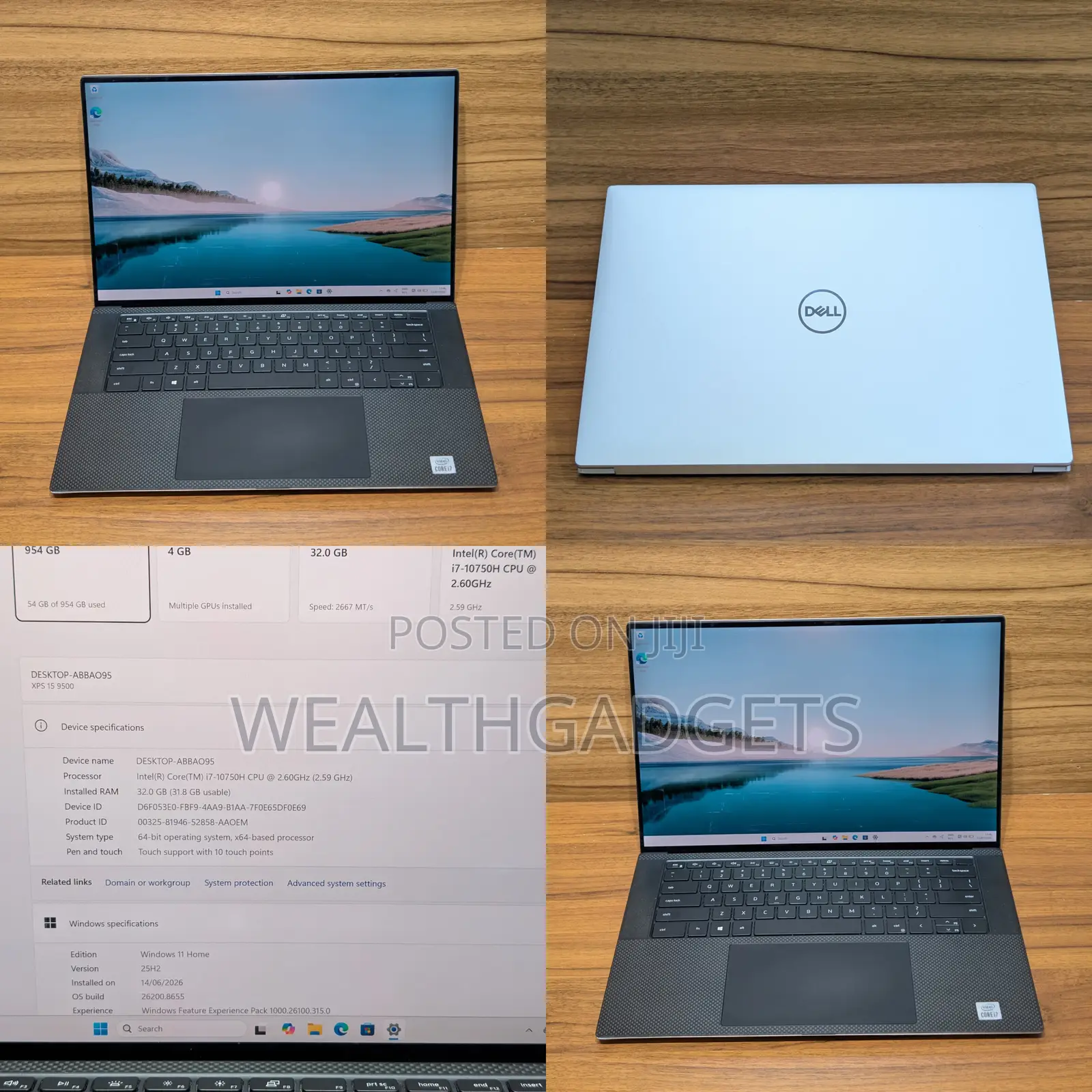 Laptop Dell XPS 15 9500 32GB Intel Core i7 SSD 1T