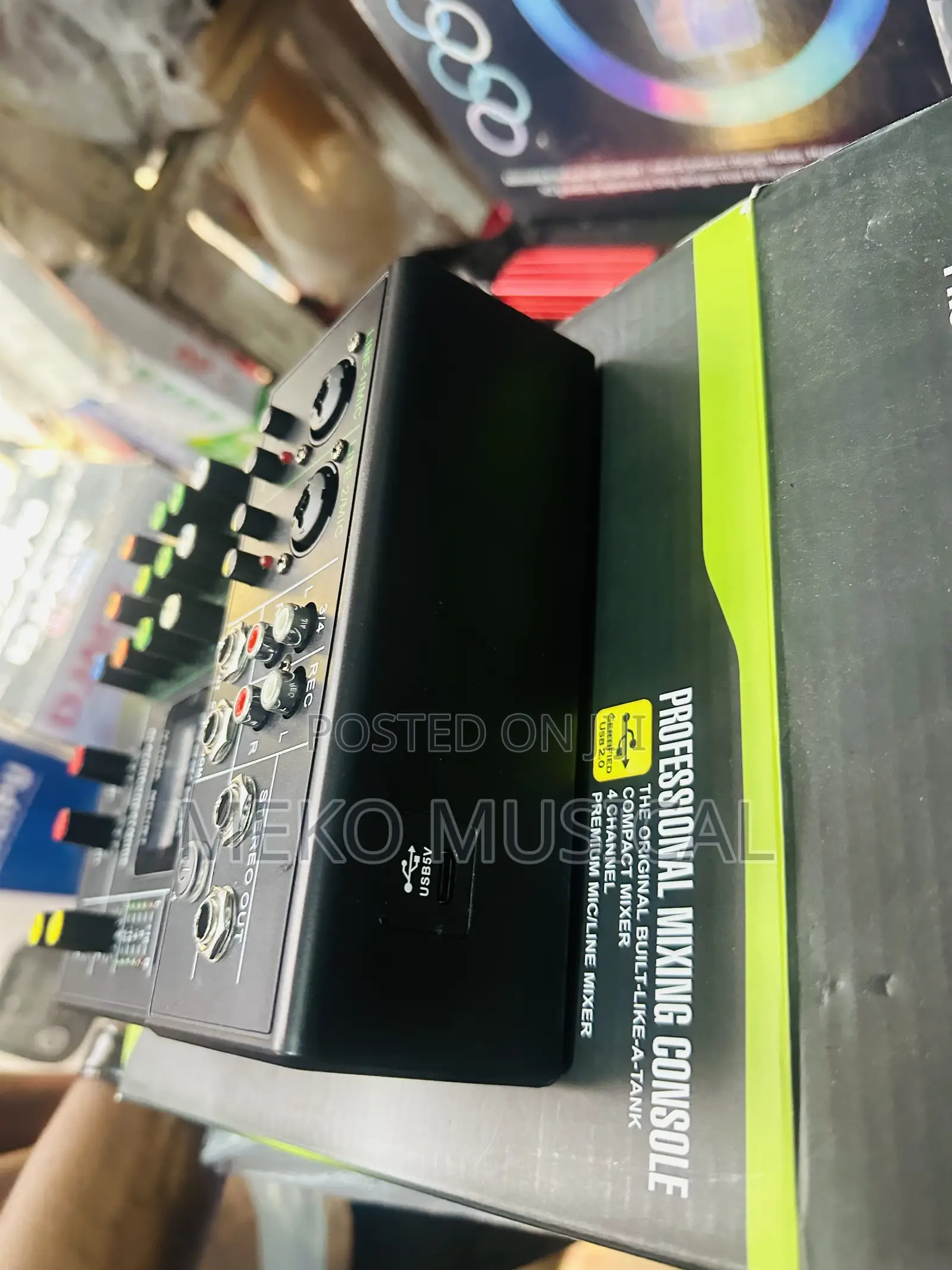 2 Channels Mini Mixer With USB / Bluetooth
