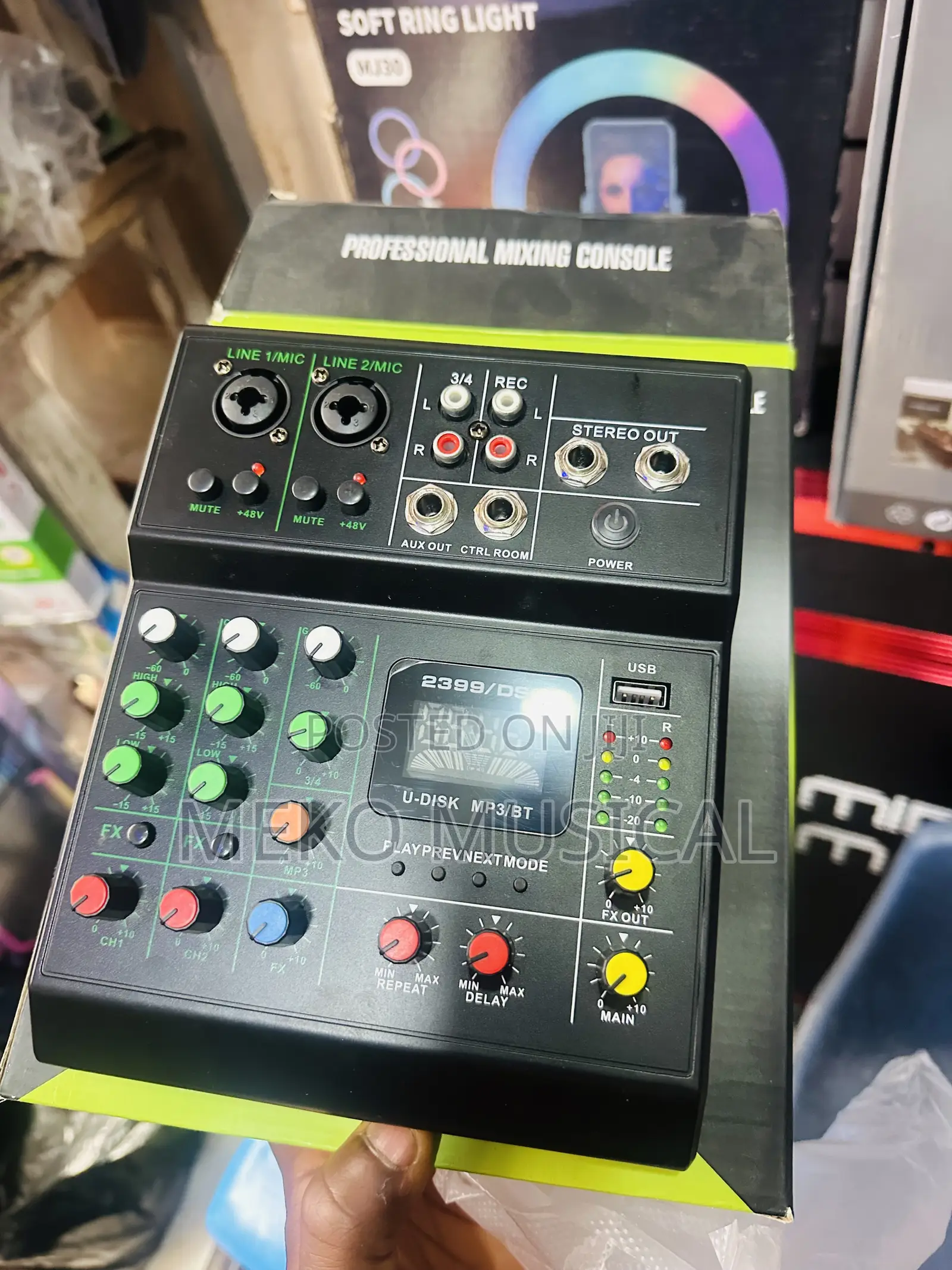 2 Channels Mini Mixer With USB / Bluetooth
