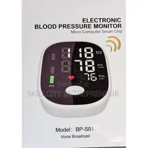Electronic Blood Pressure Monitor, Model: Bp-S01,