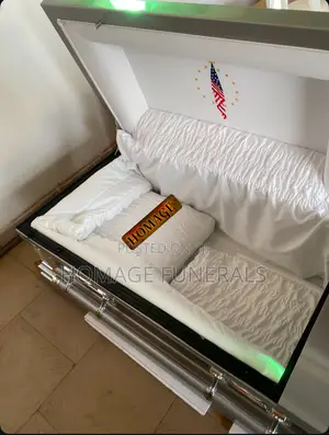 Silver Metal Casket