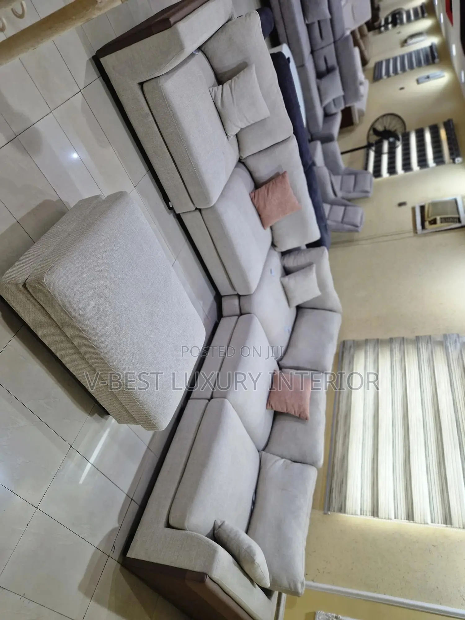 Modern Luxury L-Shaped Corner Sofa Set