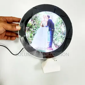 LED Magic Mirror Photo Frame With Night Light Home Decor