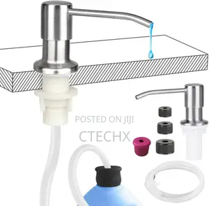 Stainless Steel Countertop Kitchen Sink Soap Dispenser Water Pump