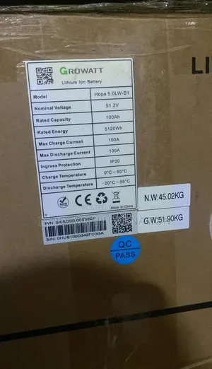 5kwh 48v Growatt Lithium Ion Battery