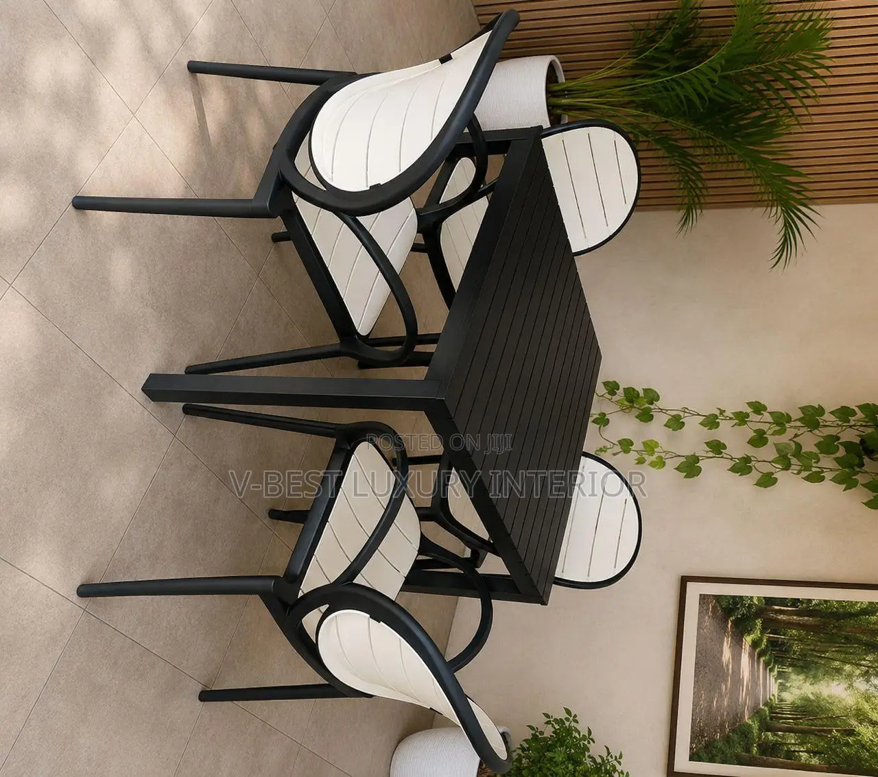 Imported Luxury 4 Seater Garden Dining Set