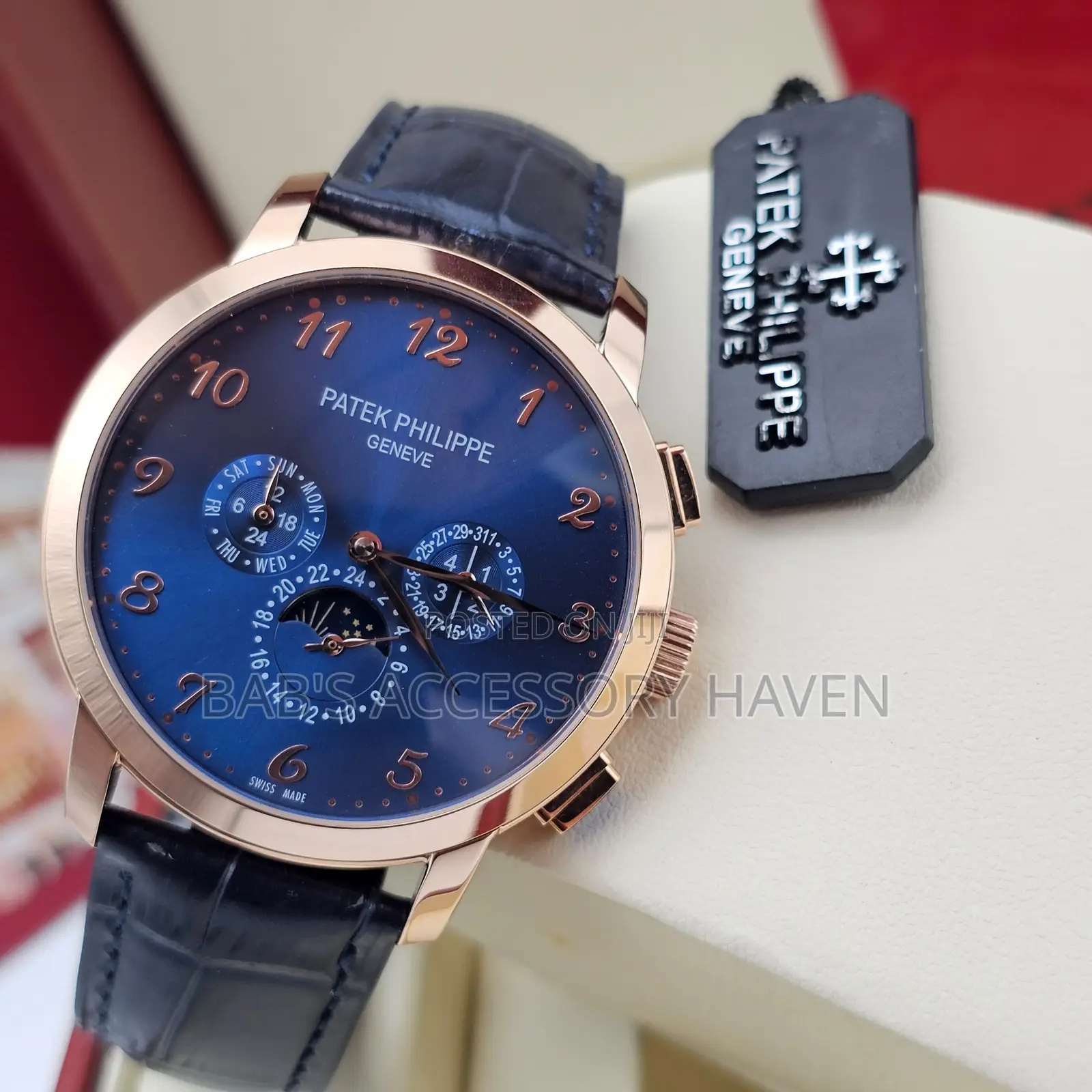 Patek Philippe Leather Watch Automatic