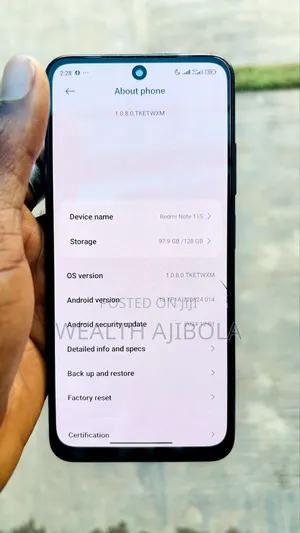 Xiaomi Redmi Note 11S 128 GB Black