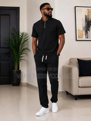 Men 2 Piece Polo and Trouser Design 1