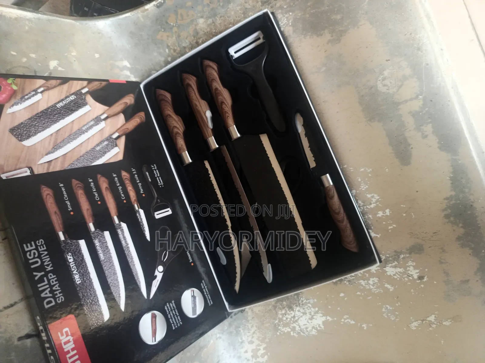 Daily Use Sharp Knives and Break This With 6 Piece