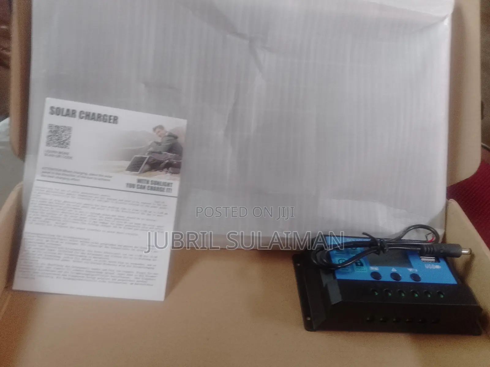 10W Solar Panel + PWM Charge Controller (LCD, USB) – Brand NeNever Use
