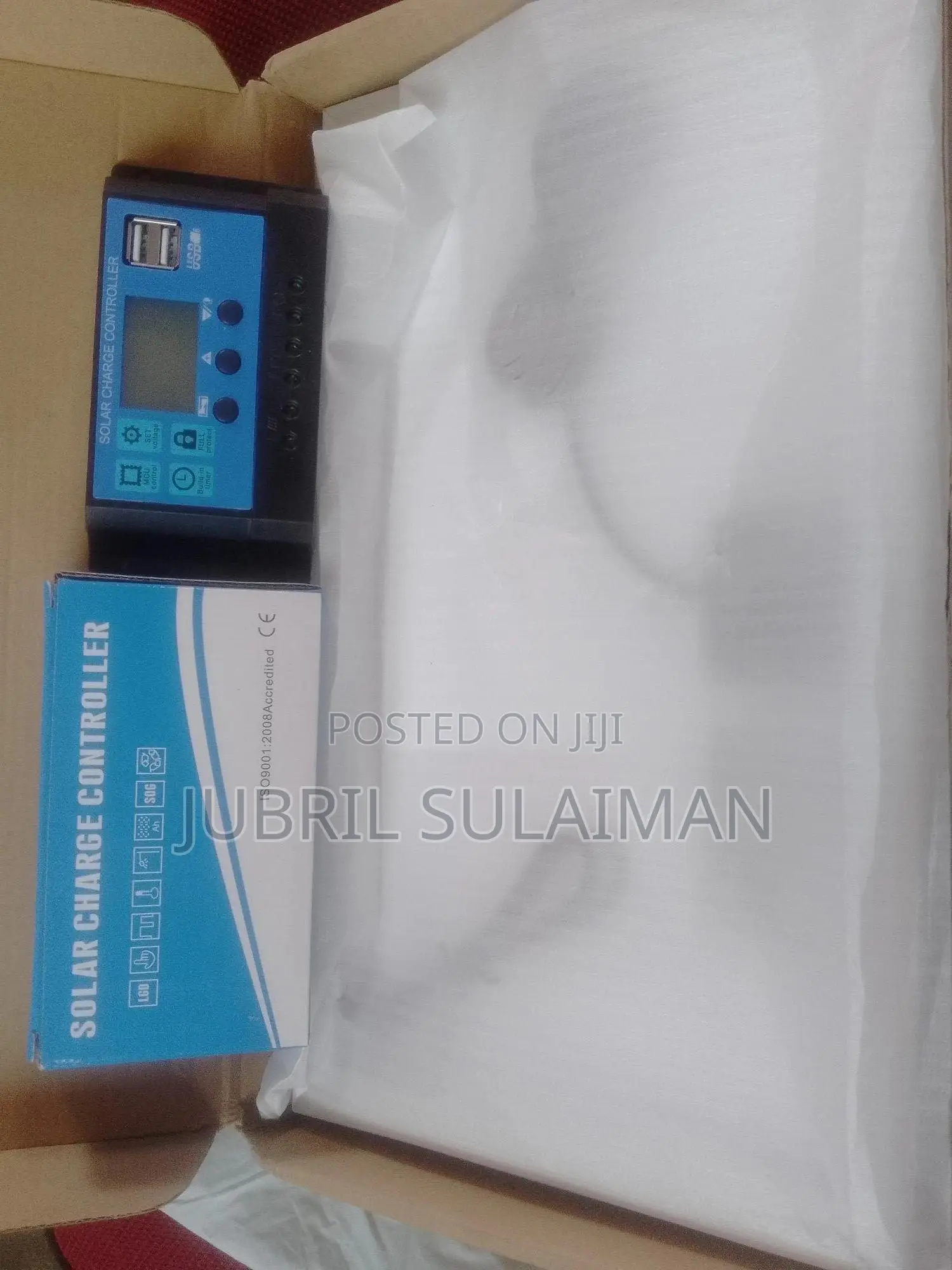 10W Solar Panel + PWM Charge Controller (LCD, USB) – Brand NeNever Use