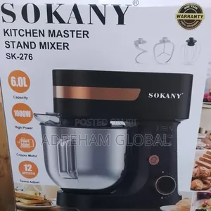 Sokany 6.0l Kitchen Master Mixer, 1000w
