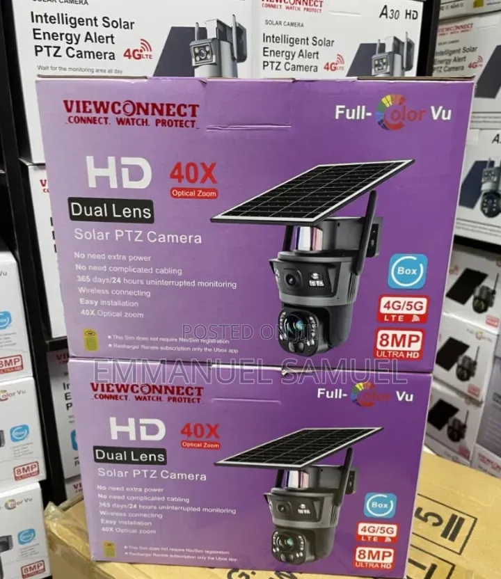 Dual Lens Solar PTZ Camera