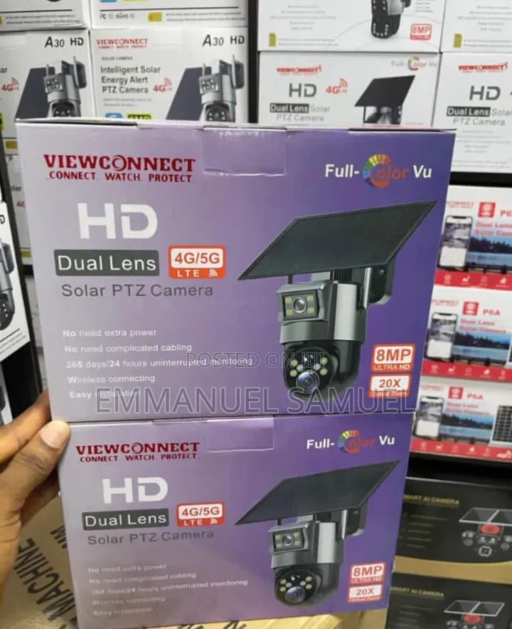 Dual Lens Solar PTZ Camera