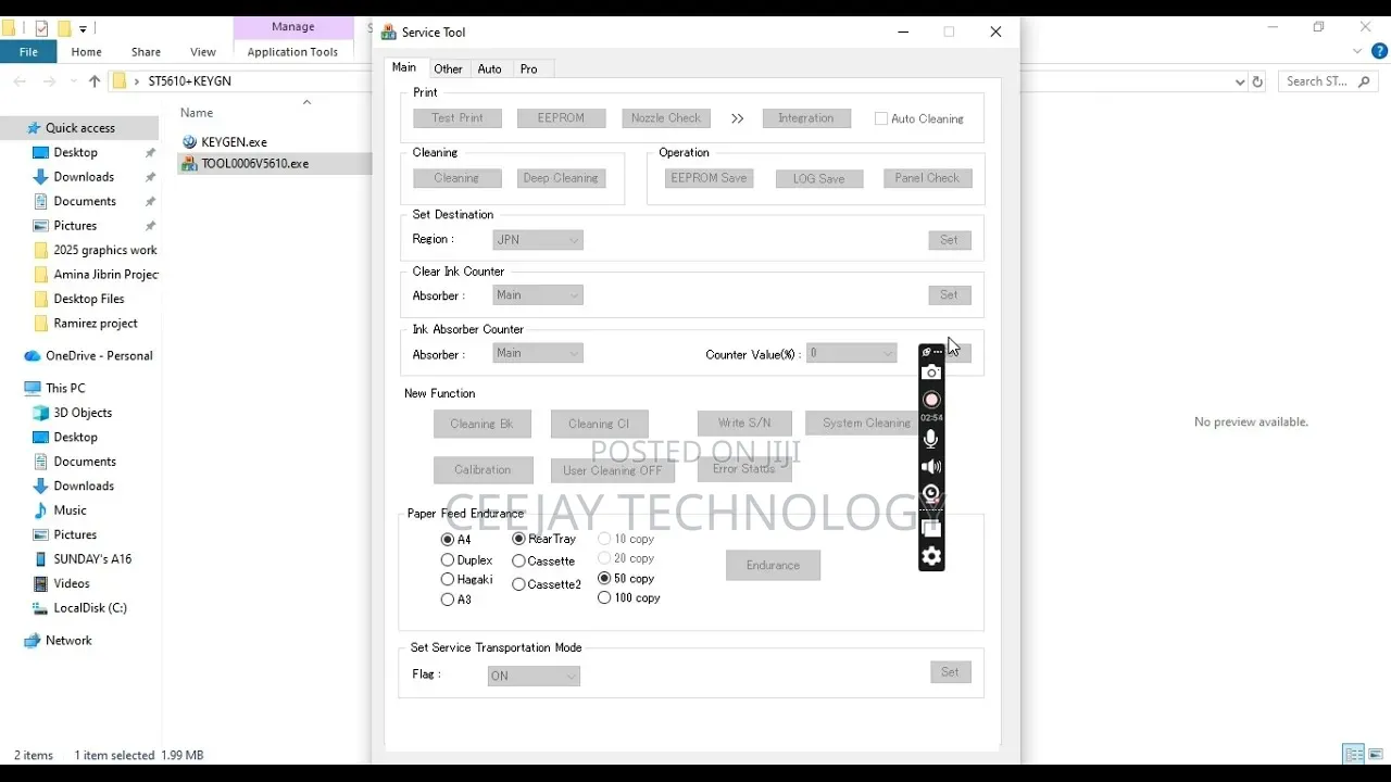Canon Printer Reset