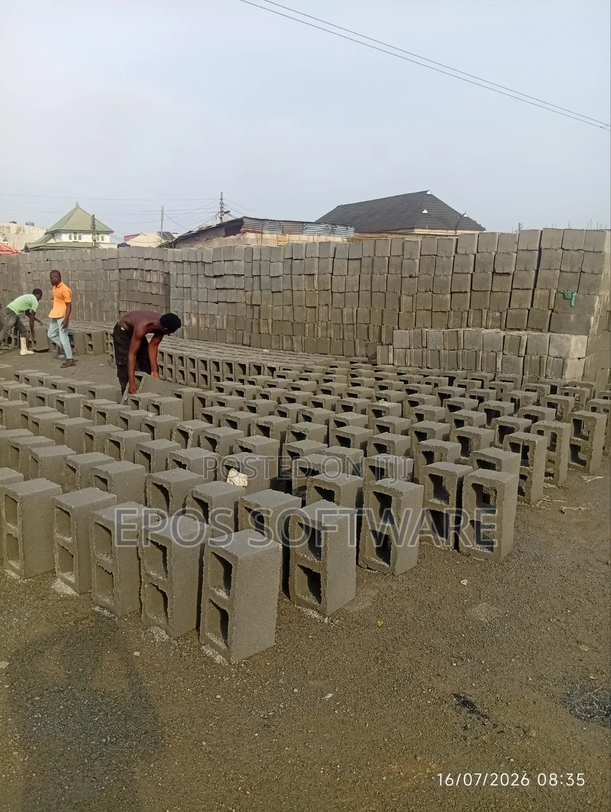 Building Cement Block in Lagos Mainland
