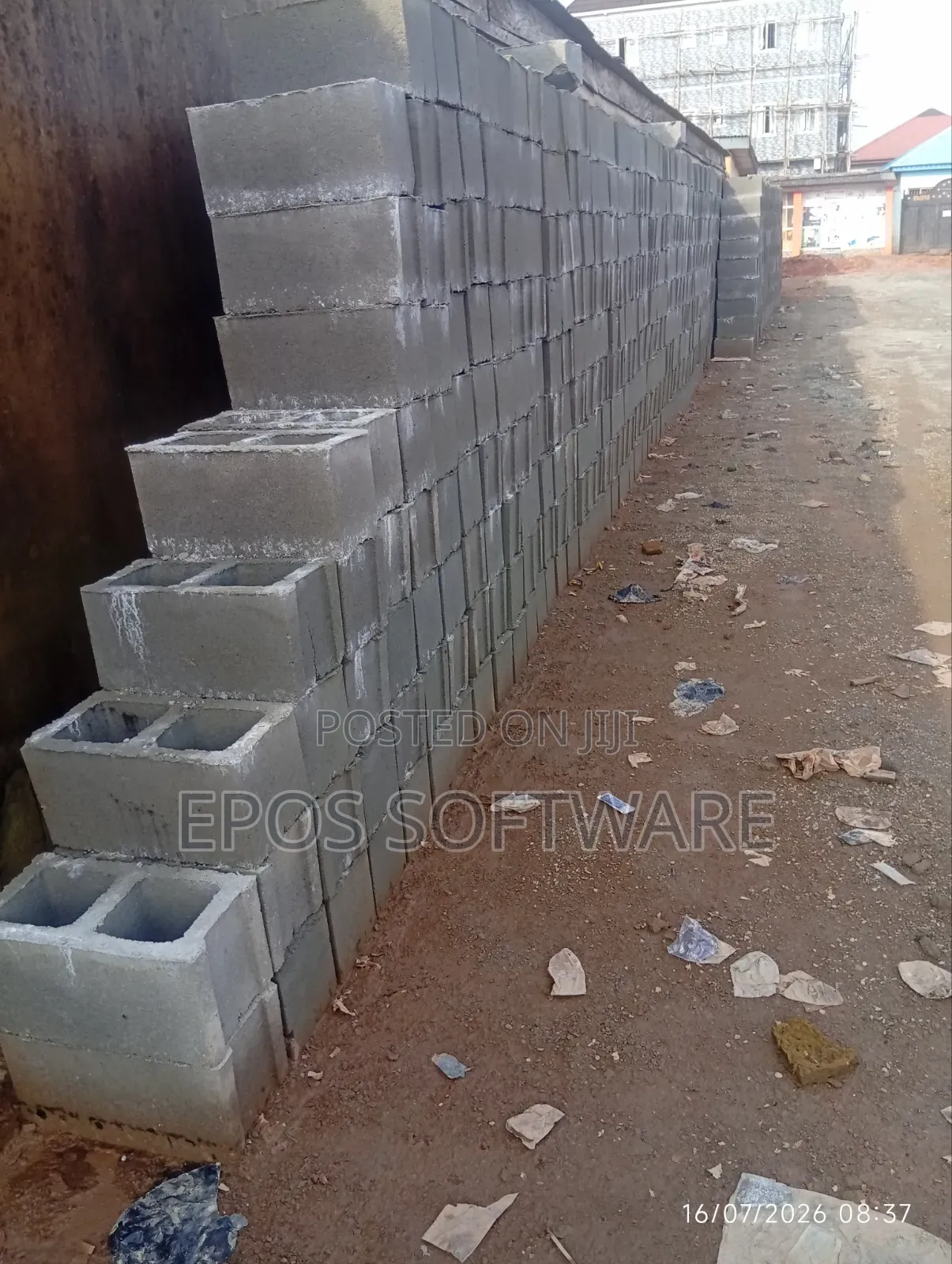 Building Cement Block in Lagos Mainland