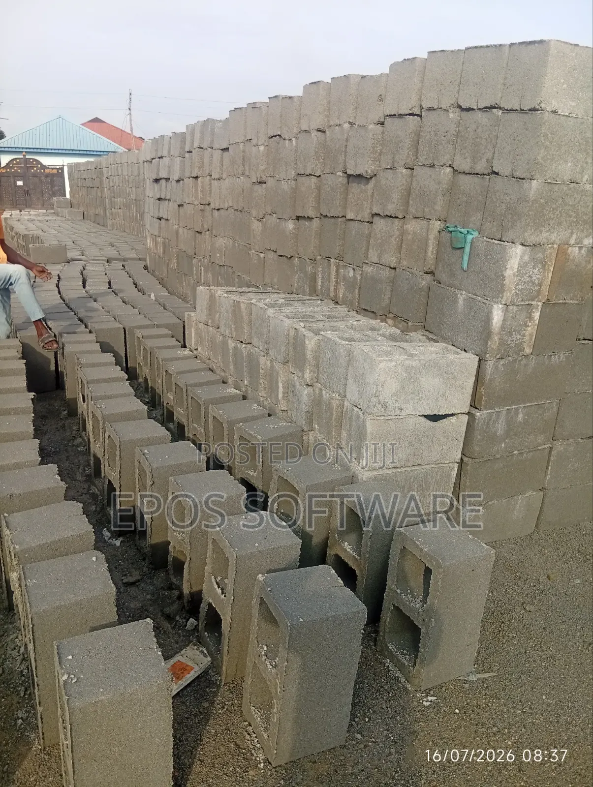 Building Cement Block in Lagos Mainland