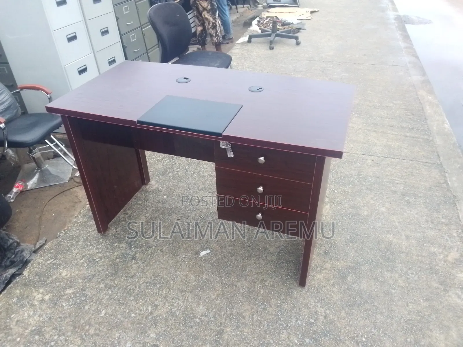 Office Mini Executive Table Brown