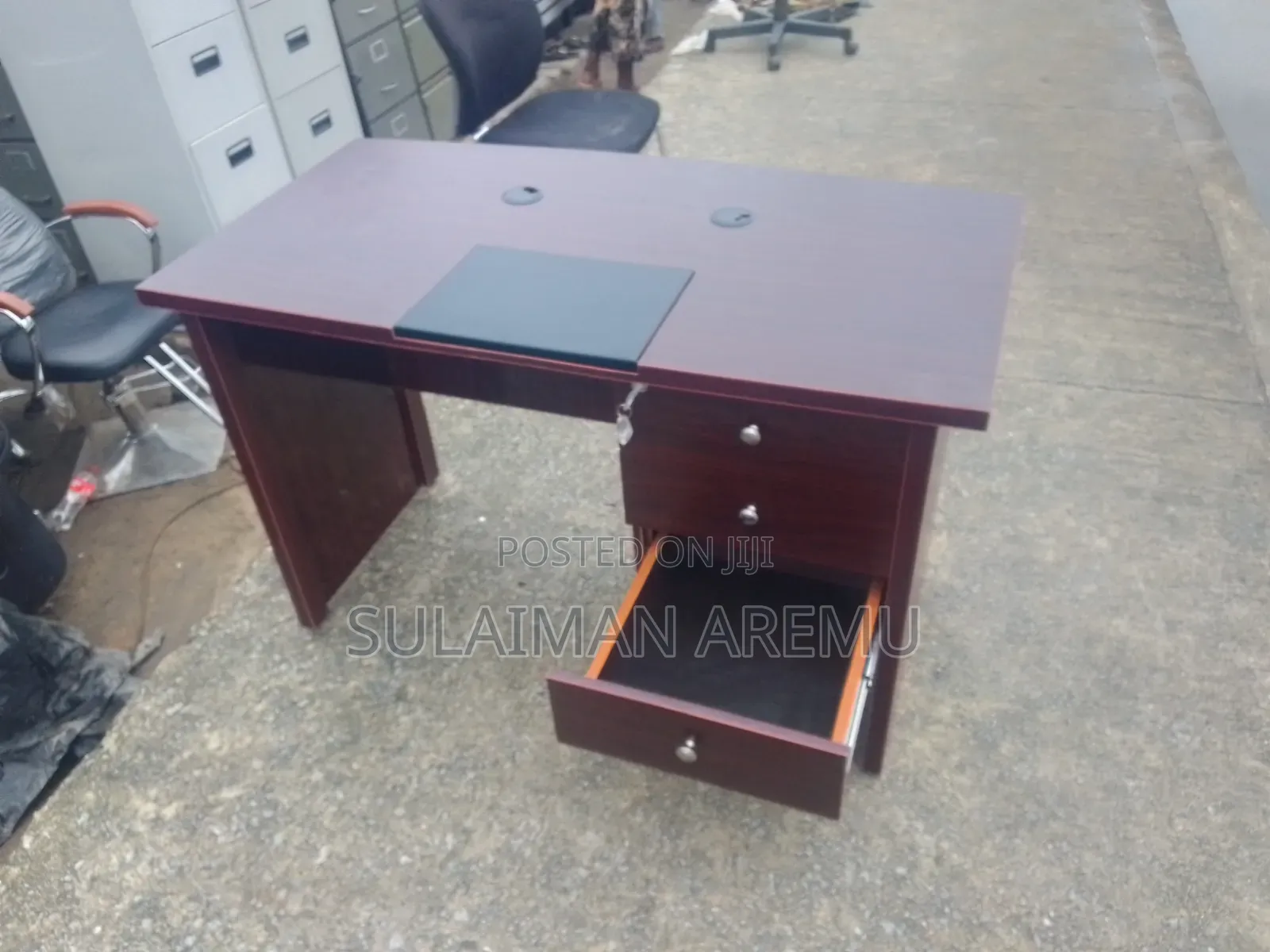 Office Mini Executive Table Brown