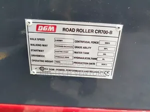DGM Walk-Behind Double Drum Road Roller, Featuring a Distinct