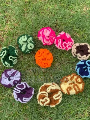 Handmade Crochet Scrunchies