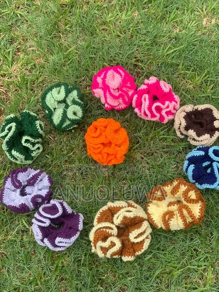 Handmade Crochet Scrunchies
