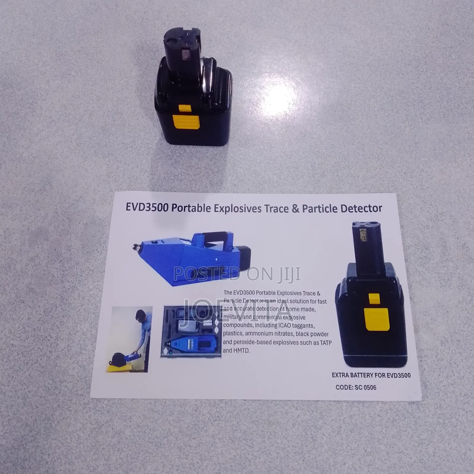 Evd3500 Portable Explosive Trace and Particle Detector Battery Extra