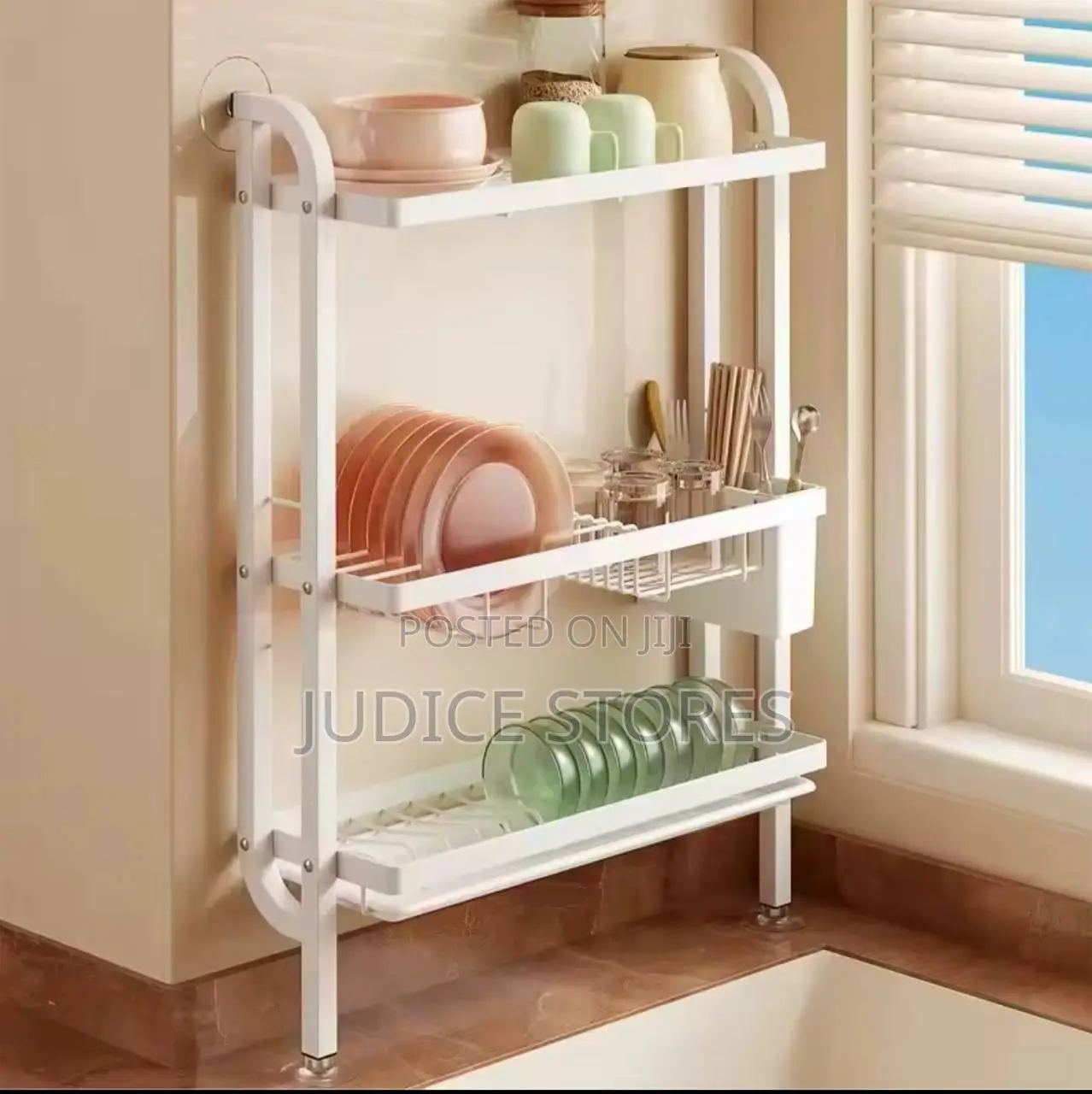 Wall Mounted Kitchen Plate Organizer