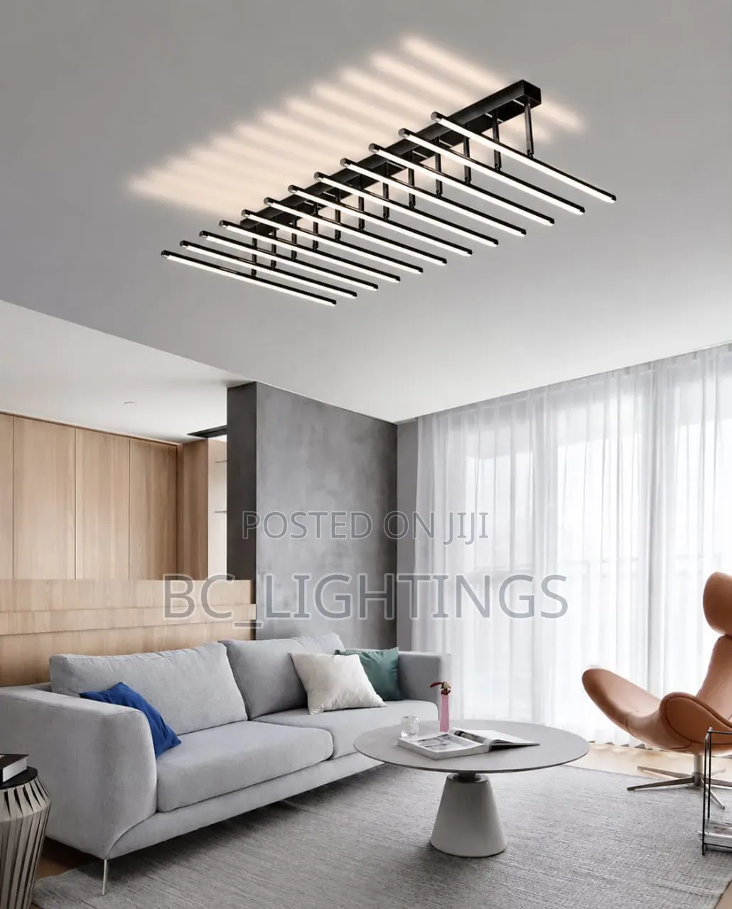 Nordic LED Ceiling Light for Living Dining Room Square Chandeliers