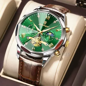 Poedagar Leather Chronograph Watch