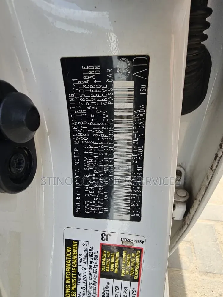 Toyota Corolla 2012 White