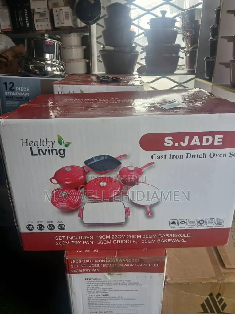 7 Set Cast Iron Pot