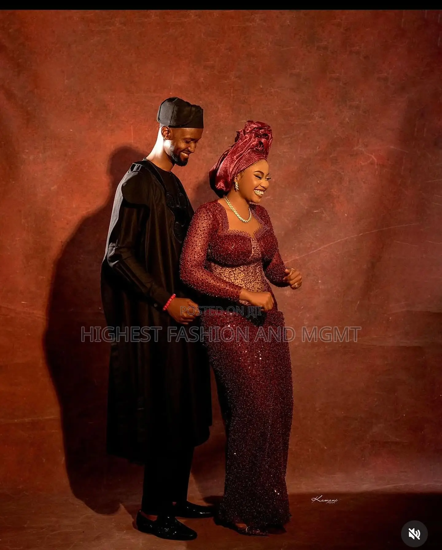Crimson Traditional Couple Set