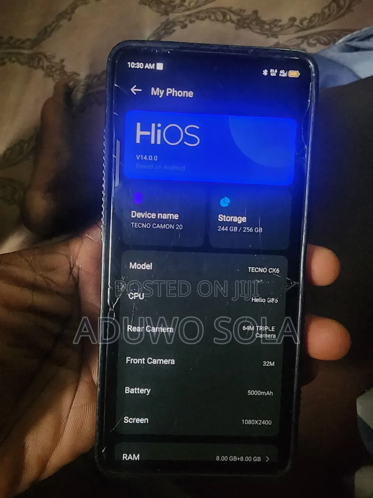 Tecno Camon 20 256 GB Blue