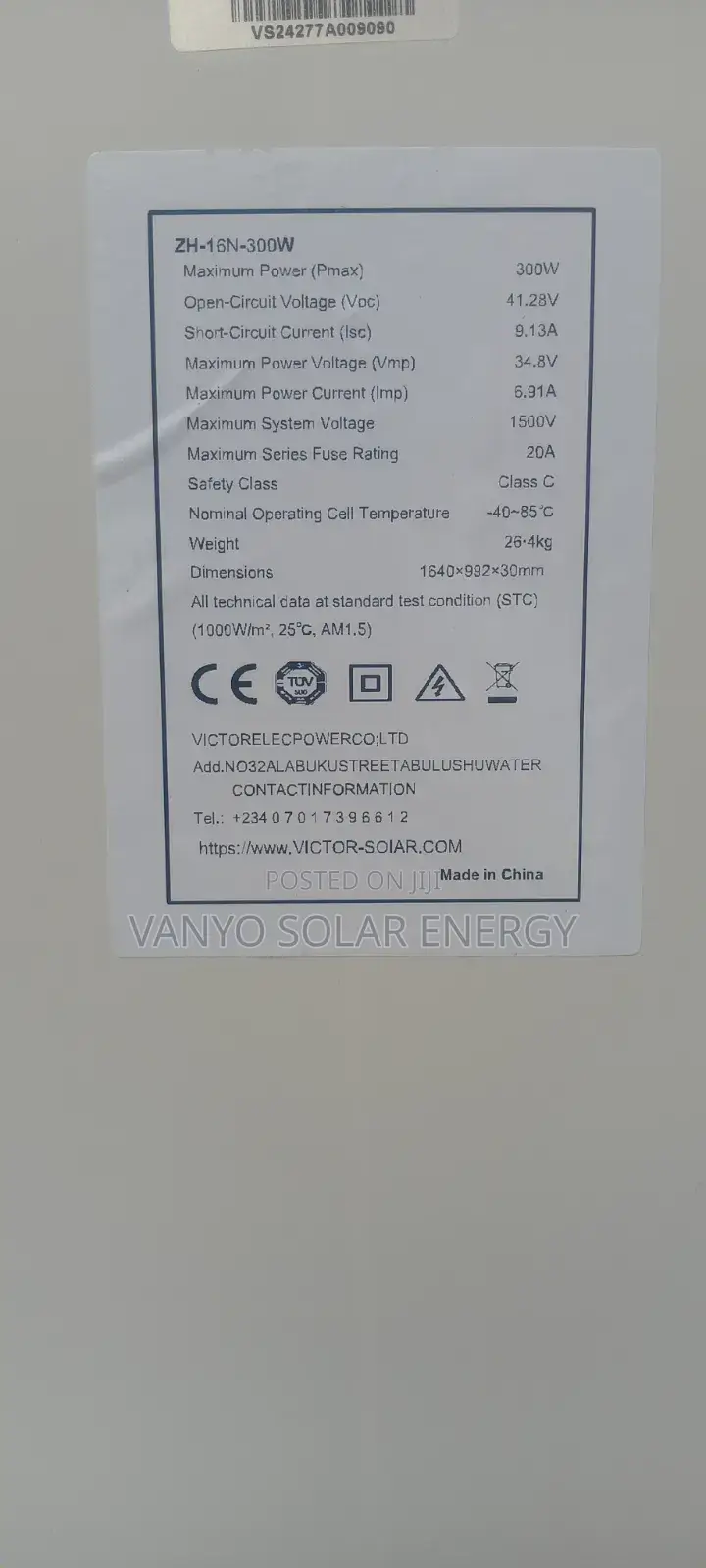 300w Mono Panel