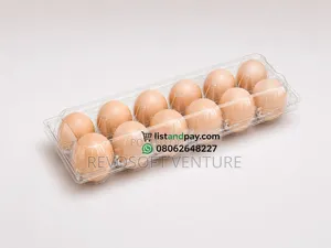 By 12 Transparent Egg Crates