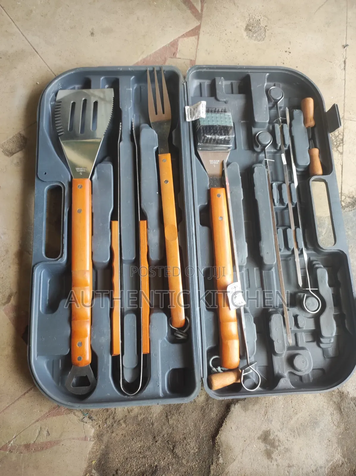 18-Piece Stainless Steel BBQ Grill Tool Set With Storage Case