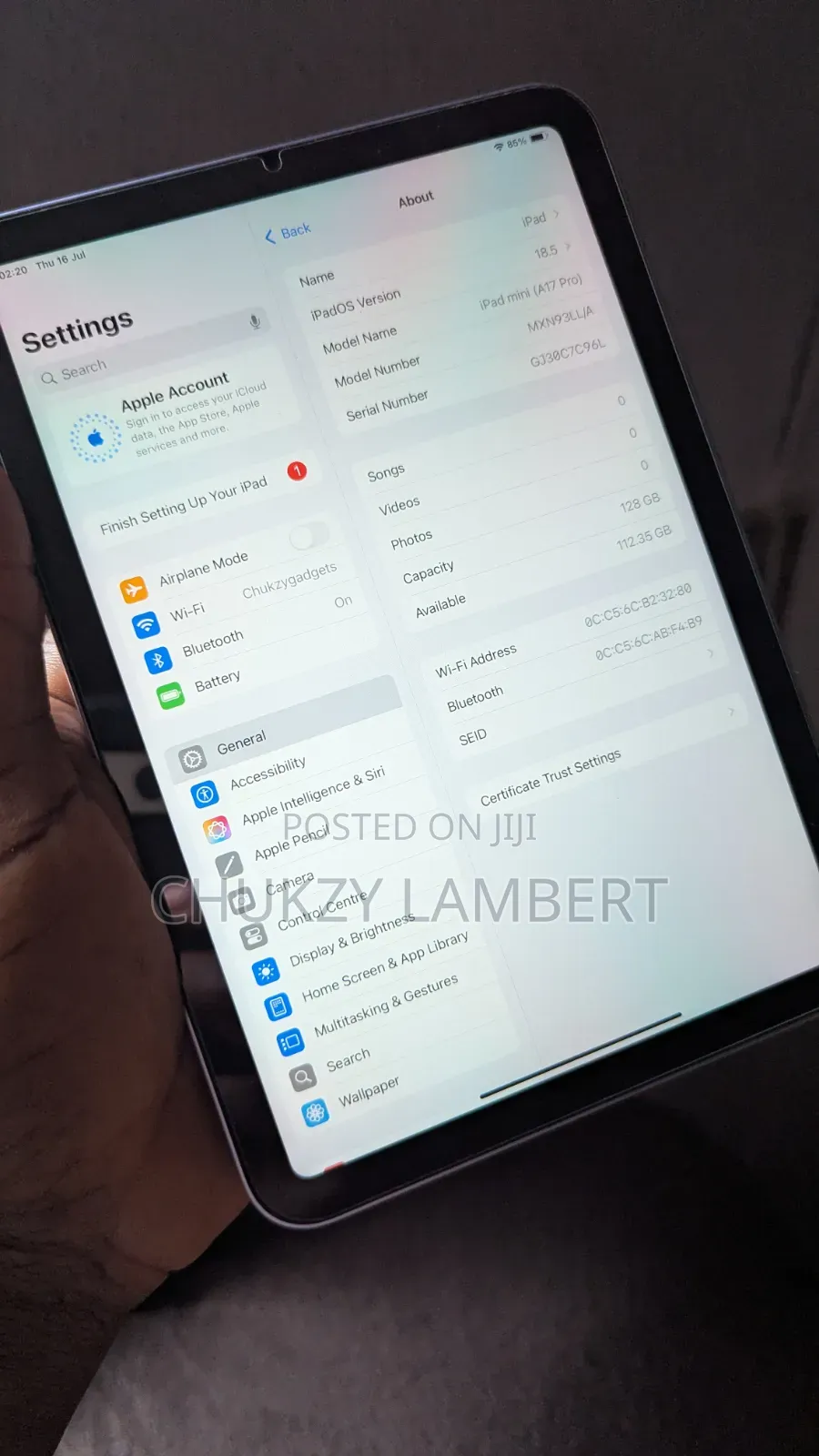 Apple iPad mini 7 128 GB Gray