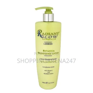 Radiant Glow Botanical Brightening Lotion for Radiant Glowing Skin.