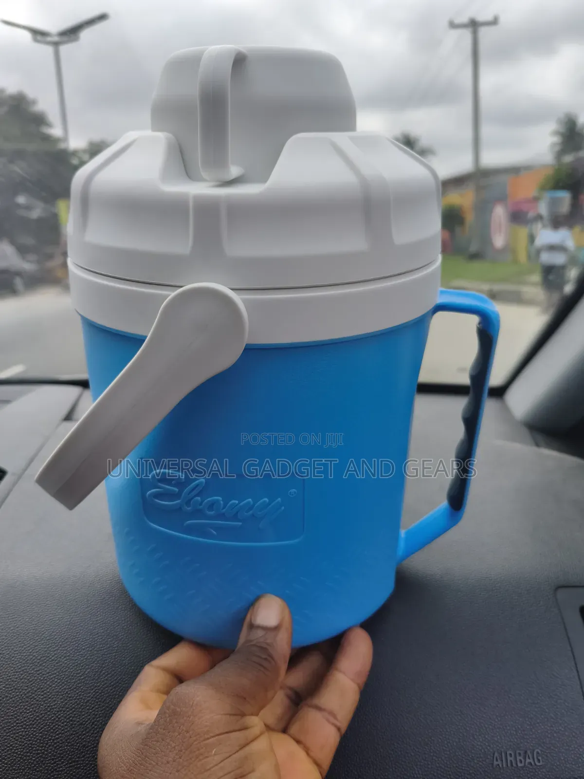 Jug Cooler Ebony W/O Tap Ice, Blue 2.5l