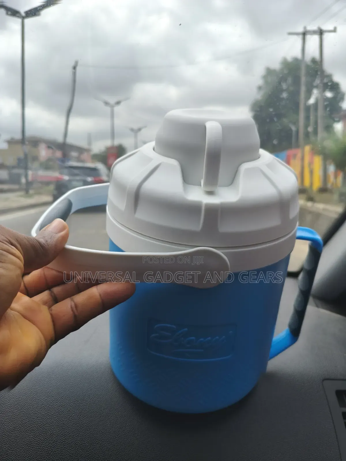 Jug Cooler Ebony W/O Tap Ice, Blue 2.5l