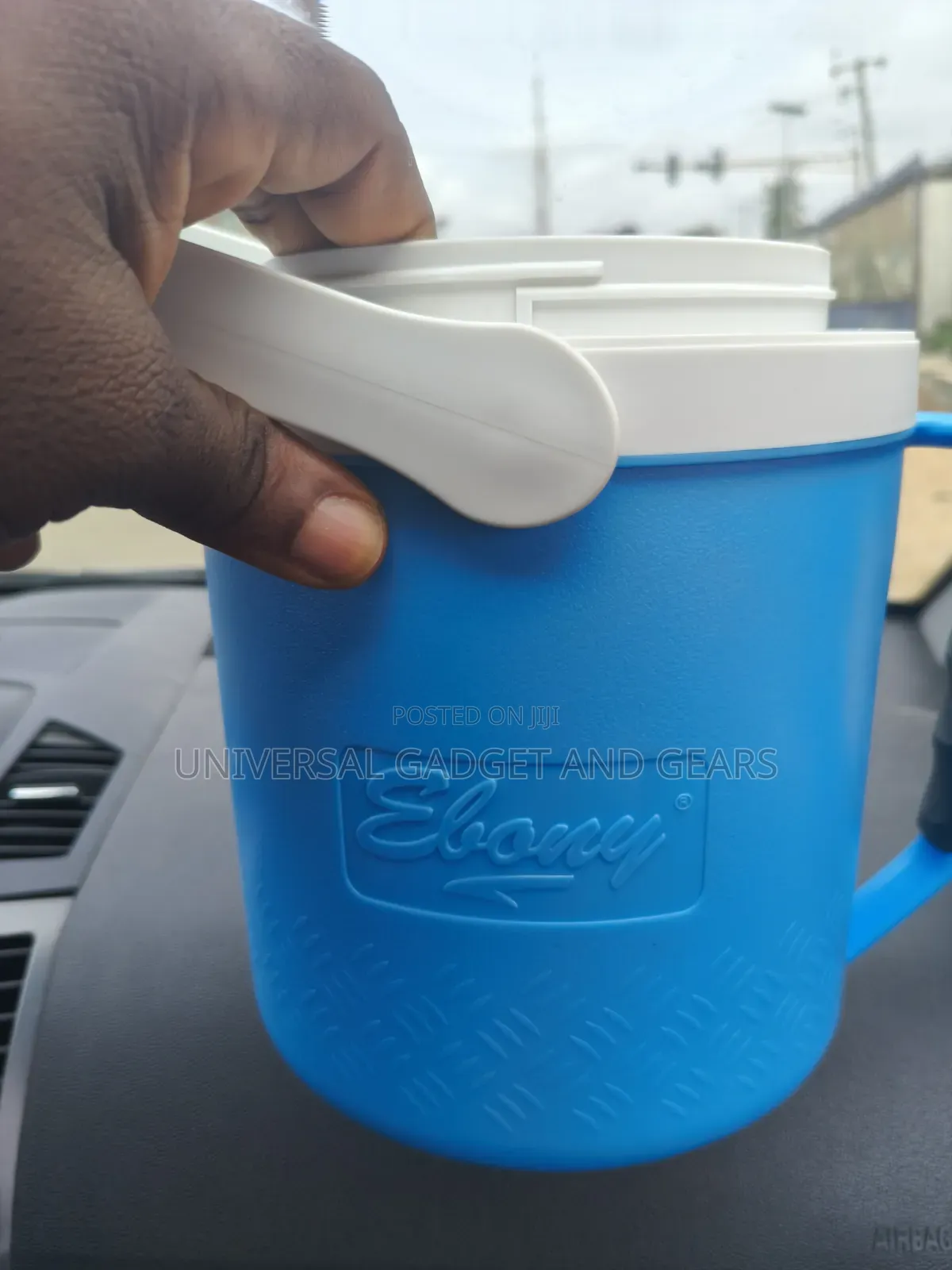 Jug Cooler Ebony W/O Tap Ice, Blue 2.5l