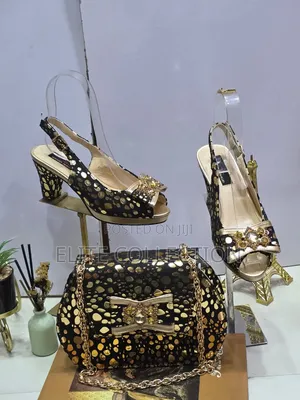 Luxury Bag and Sandals Heels Set *Size 37 to 43